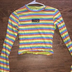 Ragged jeans brand long sleeve shirt